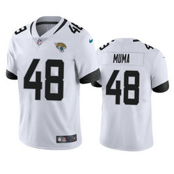 Nike Jacksonville Jaguars #48 Chad Muma White Vapor Untouchable Authentic Stitched NFL Jersey