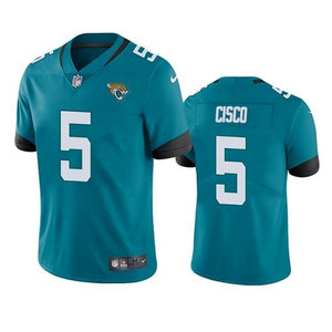 Nike Jacksonville Jaguars #5 Andre Cisco Teal Vapor Untouchable Authentic Stitched NFL Jersey