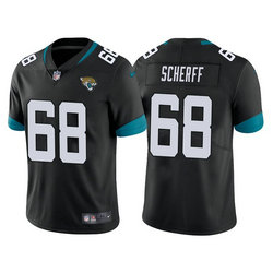 Nike Jacksonville Jaguars #68 Brandon Scherff Black Vapor Untouchable Authentic stitched NFL jersey