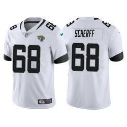 Nike Jacksonville Jaguars #68 Brandon Scherff White Vapor Untouchable Authentic stitched NFL jersey
