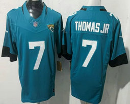 Nike Jacksonville Jaguars #7 Brian Thomas Jr Teal Authentic stitched NFL jersey