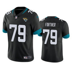 Nike Jacksonville Jaguars #79 Luke Fortner Black Vapor Untouchable Authentic stitched NFL jersey