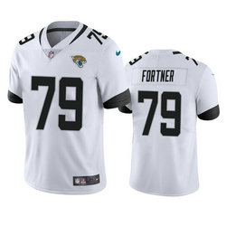 Nike Jacksonville Jaguars #79 Luke Fortner White Vapor Untouchable Authentic Stitched NFL Jersey