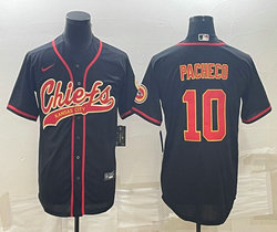 Nike Kansas City Chiefs #10 Isiah Pacheco Black Joint Authentic stitched baseball jersey