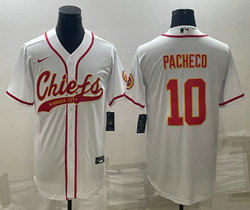 Nike Kansas City Chiefs #10 Isiah Pacheco White Joint Authentic stitched baseball jersey