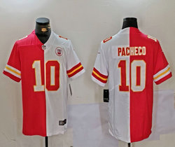 Nike Kansas City Chiefs #10 Isiah Pacheco White Red Authentic Stitched NFL jersey