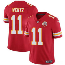 Nike Kansas City Chiefs #11 Carson Wentz Red Vapor Untouchable Football Stitched Jersey