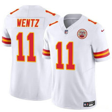 Nike Kansas City Chiefs #11 Carson Wentz White 2023 F.U.S.E. Football Stitched Jersey