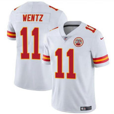 Nike Kansas City Chiefs #11 Carson Wentz White Vapor Untouchable Football Stitched Jersey