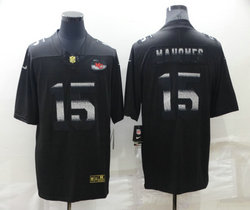 Nike Kansas City Chiefs #15 Patrick Mahomes Black Gradually Change Authentic stitched NFL jersey