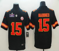 Nike Kansas City Chiefs #15 Patrick Mahomes Black Vapor Untouchable With 2024 Super Bowl (LVIII ) patch Jersey