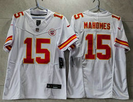 Nike Kansas City Chiefs #15 Patrick Mahomes White 2023 F.U.S.E Authentic Stitched NFL Jersey