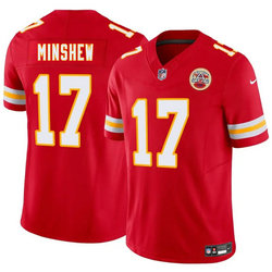 Nike Kansas City Chiefs #17 Gardner Minshew Red Authentic Stitched NFL Jersey