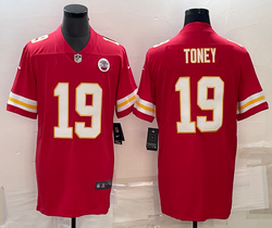 Nike Kansas City Chiefs #19 Kadarius Toney Red Vapor Untouchable Authentic stitched NFL jersey