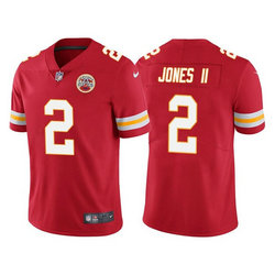Nike Kansas City Chiefs #2 Ronald Jones II Red Vapor Untouchable Authentic Stitched NFL Jersey