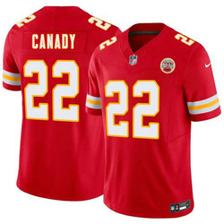 Nike Kansas City Chiefs #22 Jadon Canady Red 2026 Draft Authentic Stitched NFL Jersey