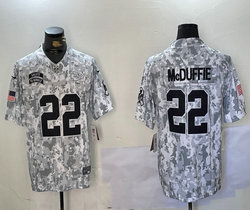 Nike Kansas City Chiefs #22 Trent McDuffie 2024 Salute to Service Authentic Stitched NFL Jersey