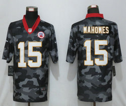 Nike Kansas City Chiefs #25 Clyde Edwards-Helaire Green 2020 Nike Camo Salute to Service jersey