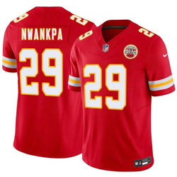 Nike Kansas City Chiefs #29 Xavier Nwankpa Red 2026 Draft Authentic Stitched NFL Jersey