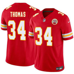 Nike Kansas City Chiefs #34 Mason Thomas Red 2026 Draft Authentic Stitched NFL Jersey