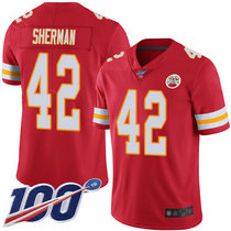 Nike Kansas City Chiefs #42 Anthony Sherman 100th Season Red Vapor Untouchable Authentic stitched NFL jersey