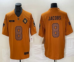 Nike Kansas City Chiefs #8 Josh Jacobs 2023 Brown Salute To Service Authentic Stitched NFL Jersey