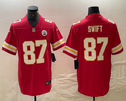 Nike Kansas City Chiefs #87 Taylor Swift Red Vapor Untouchable Authentic Stitched NFL Jersey