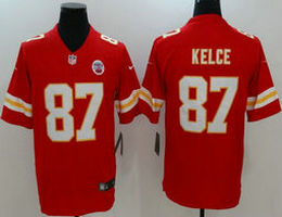 Nike Kansas City Chiefs #87 Travis Kelce Red Vapor Untouchable Limited Authentic Stitched NFL Jersey