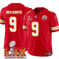 Nike Kansas City Chiefs #9 JuJu Smith-Schuster Red 24-25 Super Bowl LIX Vapor Untouchable Jersey