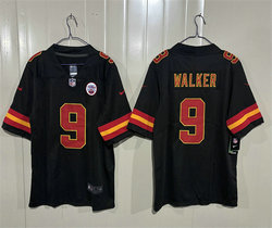 Nike Kansas City Chiefs #9 Kenneth Walker III Black 2026 Football Jersey