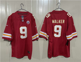 Nike Kansas City Chiefs #9 Kenneth Walker III Red 2026 Football Jersey