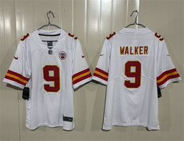 Nike Kansas City Chiefs #9 Kenneth Walker III White 2026 Football Jersey