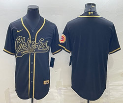 Nike Kansas City Chiefs Black Gold Joint Authentic Stitched baseball jersey