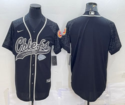 Nike Kansas City Chiefs Blank Black Reflective Authentic Stitched NFL jersey