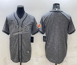 Nike Kansas City Chiefs Blank Hemp grey Joint Authentic Stitched baseball jersey