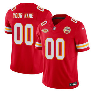 Nike Kansas City Chiefs Custom Red 2023 F.U.S.E Authentic Stitched NFL Jersey