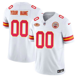 Nike Kansas City Chiefs Custom White 2023 F.U.S.E Authentic Stitched NFL Jersey