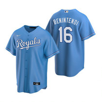 Nike Kansas City Royals #16 Andrew Benintendi Light Blue Game Authentic Stitched MLB Jersey