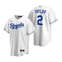 Nike Kansas City Royals #2 Michael A. Taylor White Game Authentic Stitched MLB Jersey