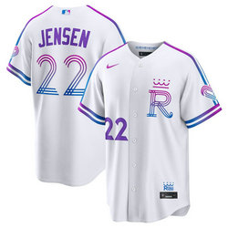 Nike Kansas City Royals #22 Carter Jensen White 2026 City MLB Jersey
