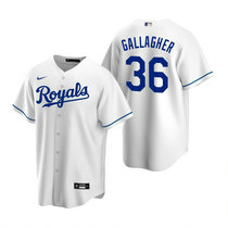 Nike Kansas City Royals #36 Cam Gallagher White Game Authentic Stitched MLB Jersey