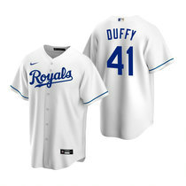 Nike Kansas City Royals #41 Danny Duffy White Game Authentic Stitched MLB Jersey