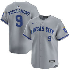 Nike Kansas City Royals #9 Vinnie Pasquantino Gray 2024 Authentic Stitched MLB Jersey