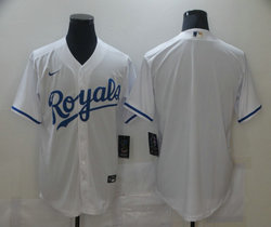 Nike Kansas City Royals Blank White Game Authentic Stitched MLB Jersey
