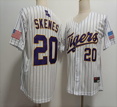 Nike LSU Tigers #20 Paul Skenes Stitched NCAA baseball Jersey