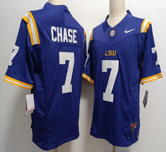 Nike LSU Tigers #7 Ja'Marr Chase Purple Stitched NCAA Jersey