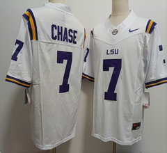 Nike LSU Tigers #7 Ja'Marr Chase White 2023 F.U.S.E Stitched NCAA Jersey
