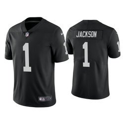 Nike Las Vegas Raiders #1 DeSean Jackson Black Vapor Untouchable Authentic stitched NFL jersey