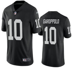 Nike Las Vegas Raiders #10 Jimmy Garoppolo Black Vapor Untouchable Limited Authentic Stitched NFL Jersey