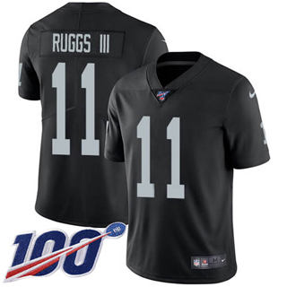 Nike Las Vegas Raiders #11 Henry Ruggs III 100th Season Black Vapor Untouchable Authentic Stitched NFL Jersey